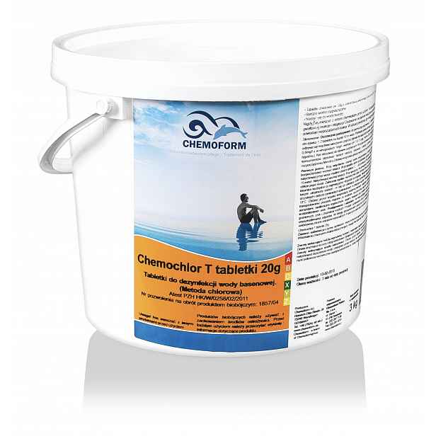 Chemo Chlor T Stabilizované chlorové tablety Bazén Malé 20 g Chemoform 3 kg