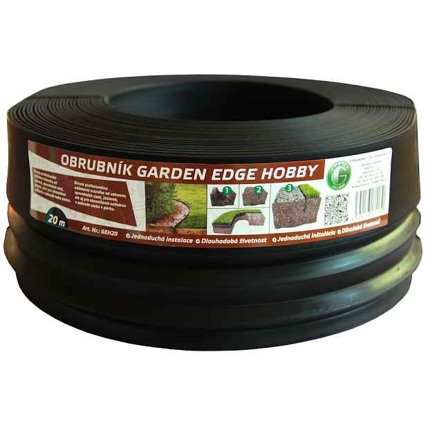 Grate Garden Edge Hobby obrubník 20 m - černý