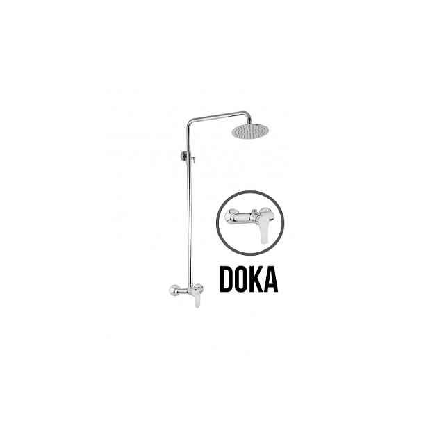 JB Sanitary DOKA SK 61 000 00 6 - Sprchová sestava s baterií 150mm; nerezovou kruhovou sprchou 250mm; bez možnosti ruční sprchy