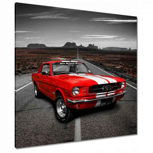 Obrazy 90x90 Červený Ford Mustang