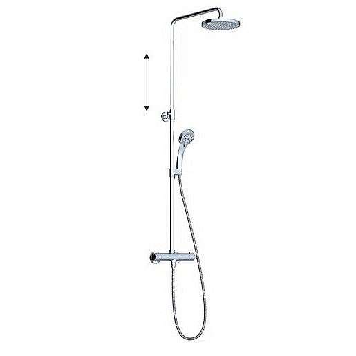 Sprchový systém Ravak Termo TE 091.00 s termostatickou baterií chrom X070058