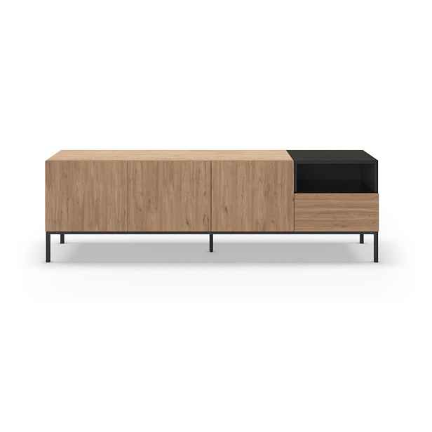 TV stolek v přírodní barvě 180x55 cm Cailin – Marckeric
