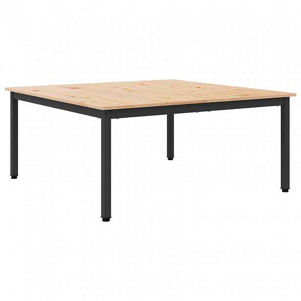 vidaXL Konferenční stolek Přírodní 100 x 100 x 45 cm