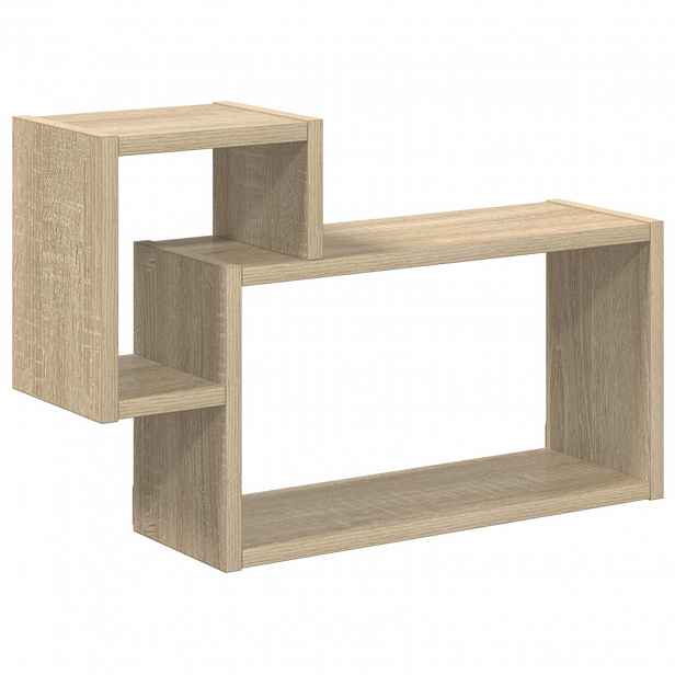 vidaXL Nástěnná polička Nástěnná montáž Dub sonoma 55 x 15 x 35 cm