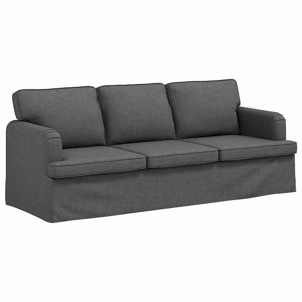 vidaXL Pohovka Tmavě šedá 201 x 80 x 85 cm textil