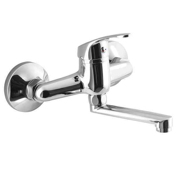 AQUALINE 35 nástěnná baterie, ramínko ploché 120mm, chrom
