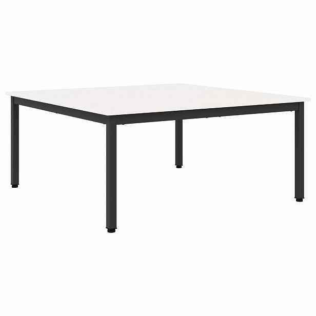 vidaXL Konferenční stolek Bílá 100 x 100 x 45 cm Masivní borové dřevo