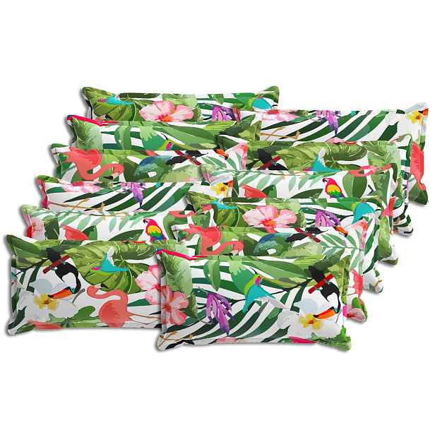 vidaXL Polštář 12 ks HOUTEN Vícebarevný 40 x 80 cm Polyester