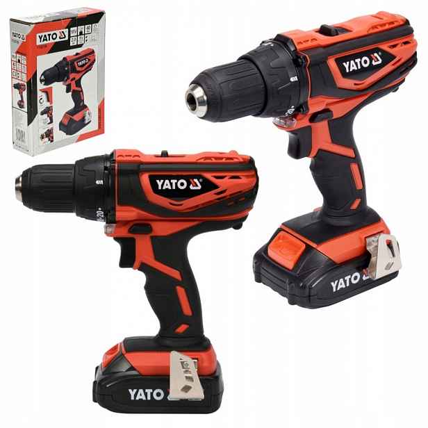 Aku Šroubovák 40NM 18V 2AH Set Akumulátor Nabíječka Yato YT-82780