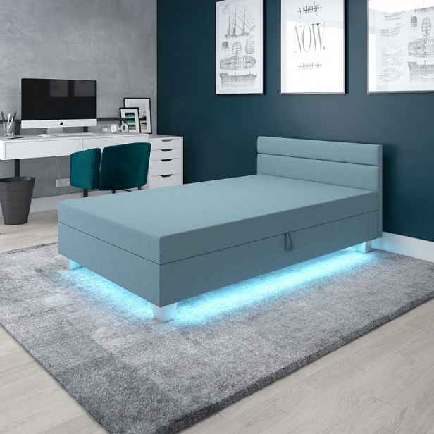 Jednolůžková čalouněná postel 100x195 GITA 1 - mátová