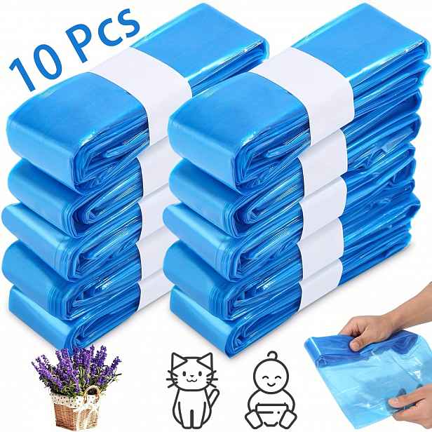 TEMU Standardní čtvercové náhradní sáčky pro likvidaci, kompatibilní s košy Diaper Genie Compact, Classic a , pojme až 270 plenek pro novorozence na