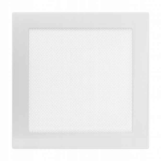 Ventilační krbová mřížka 22x22 Bílá