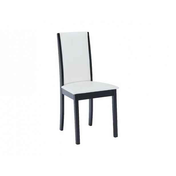 Židle, wenge / ekokůže bílá, Venis NEW