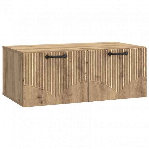 vidaXL Nástěnná TV skříň 78,5 x 41 x 30 cm Dub artisan