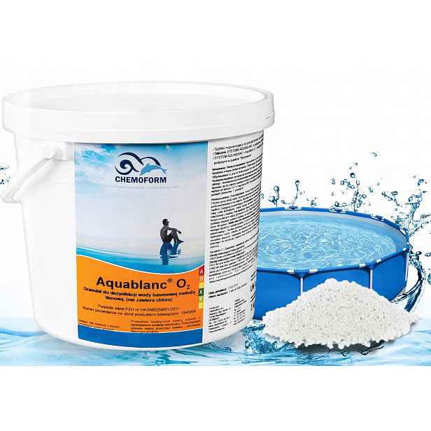 Ativní Kyslík Kyslíková dezinfekce bez chloru Jacuzzi Bazén Aquablanc O2 3 kg