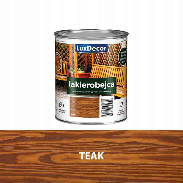 Luxdecor Ochranný A Dekorativní Lak Na Dřevo 2,2 L Teak Tik Tek