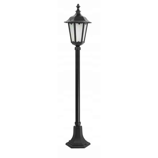 Venkovní zahradní stojací lampa černá skleněná klasická 106 cm Su-ma