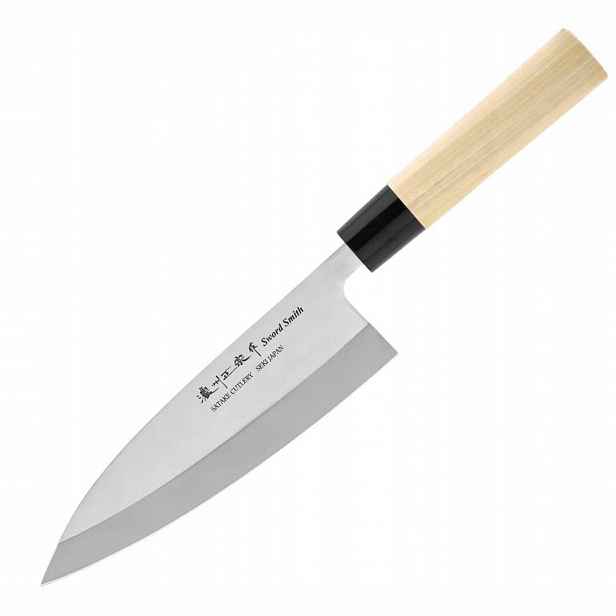 Satake S/d 420J2 Levoruký japonský Nůž na filetování Deba 18 cm