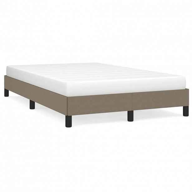 vidaXL Rám postele bez matrací taupe 120x190 cm textil