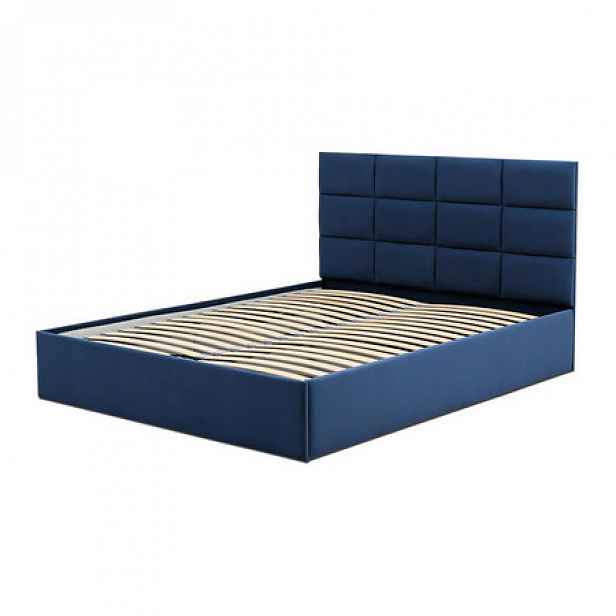 Čalouněná postel TORES bez matrace rozměr 140x200 cm Granátová