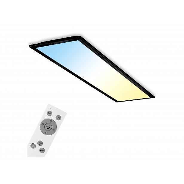 Briloner LED stropní panel (černá)