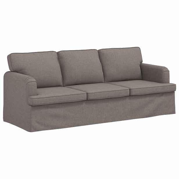 vidaXL Pohovka Taupe 201 x 80 x 85 cm textil