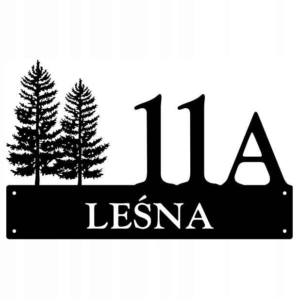 Číslo Na Dům 48 cm Tabule Adresa Ocel 2 mm Grafika 143