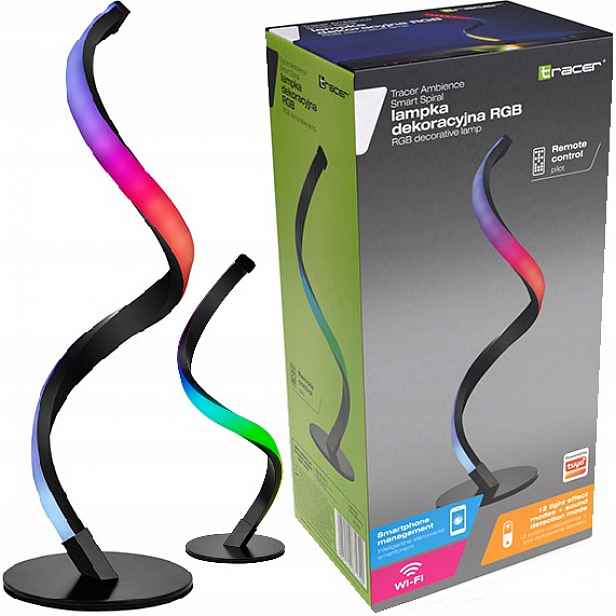 Dekorativní Lampa Tracer Ambience Smart Spiral Dálkový Ovladač Aplikace Tuya Smart