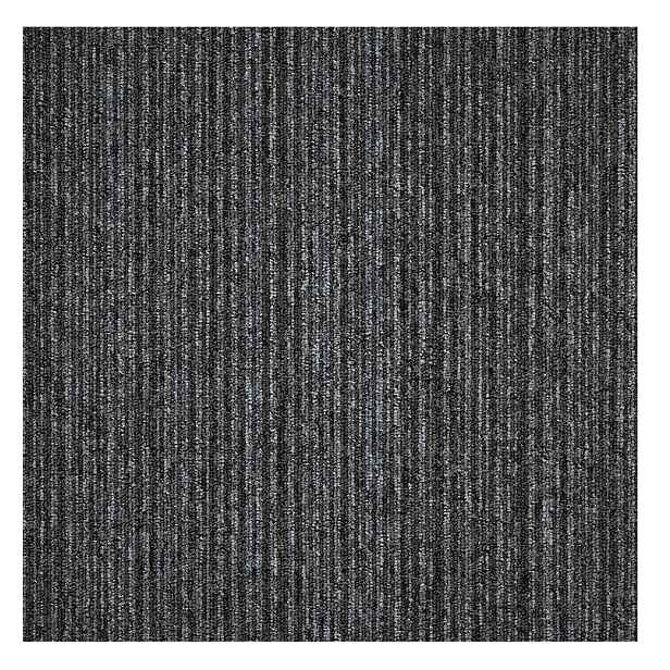 Kobercový čtverec Coral Lines 60345-50 šedo-černý 50 x 50 cm, chodba / předsíň, Tapibel