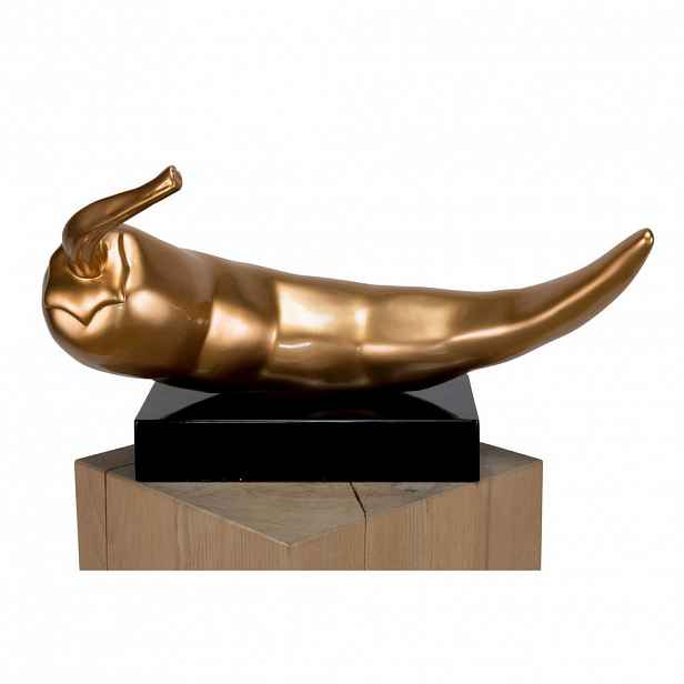 KUNSTLOFT DEKORATIVNÍ SOCHA ZLATÁ, 48/55 CM