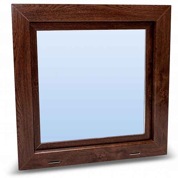 Pvc Okno 39x39 Hospodářské Piwnické Garážové Eko Výklopné 390x390 Ořech