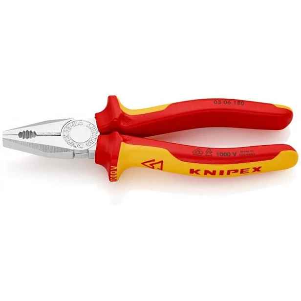 Univerzální kleště Vde s rukojetí, vícekompon. 180 mm Knipex