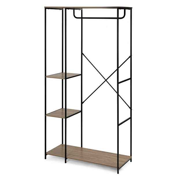 Věšák s policemi LOFTY GRID Combo