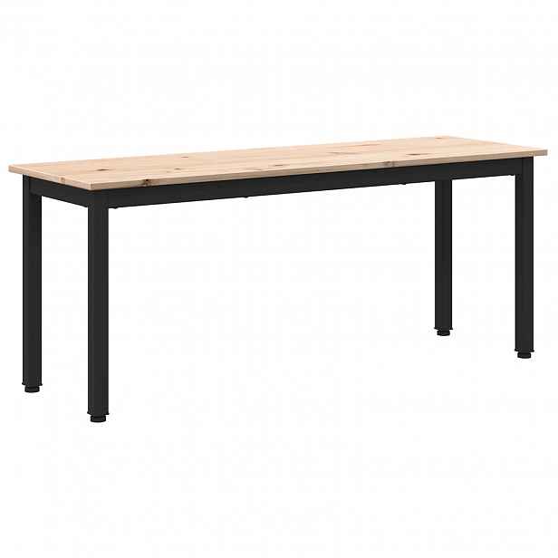 vidaXL lavice Přírodní 110 x 35 x 45 cm Masivní borové dřevo