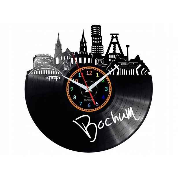 Bochum Dárek Originální dekorace do domu Hodiny z vinylové desky