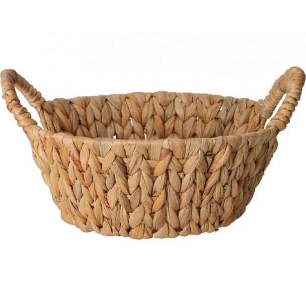 Pletený úložný košík 26x11 cm, vodní hyacint