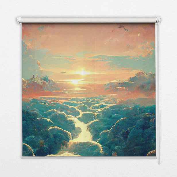TULUP VNITŘNÍ roleta - okenní roleta - roleta - 60x140 cm - Západ slunce