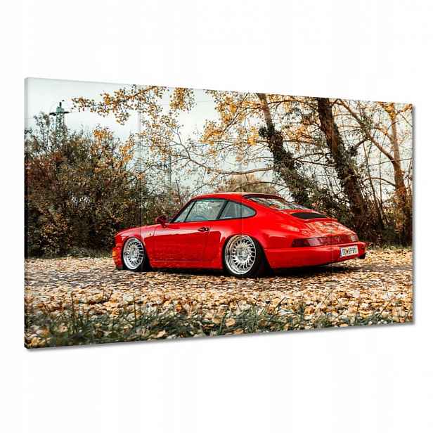 Obrazy 120x80 Červené Porsche Auto