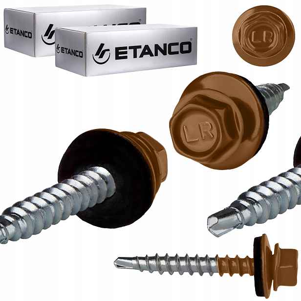 Farmářské vruty 4,8 x 35 mm Ral 8003 500 ks plechových vrutů Etanco GTF2 Z14