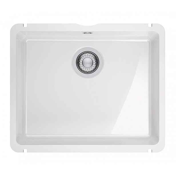 Franke Mythos - Keramický dřez KXK 110-51, 55x45 cm, Glacier 126.0735.183