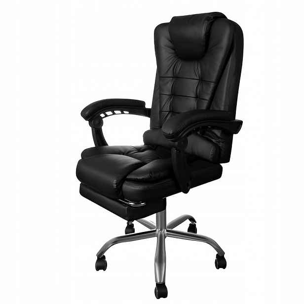 Malatec 16224 Kancelářská židle Eko kůže černá