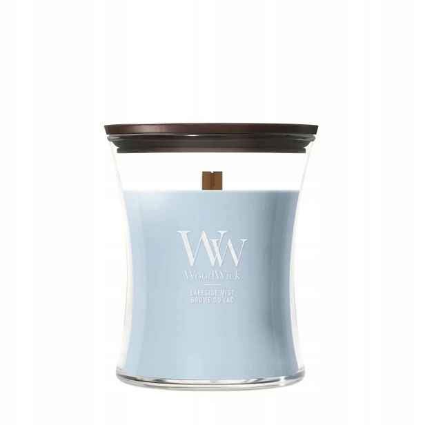 Střední svíčka Lakeside Mist WoodWick