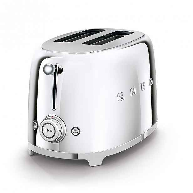 Toustovač Smeg 50´s Retro Style TSF01, 2x2, chromový, TSF01SSEU