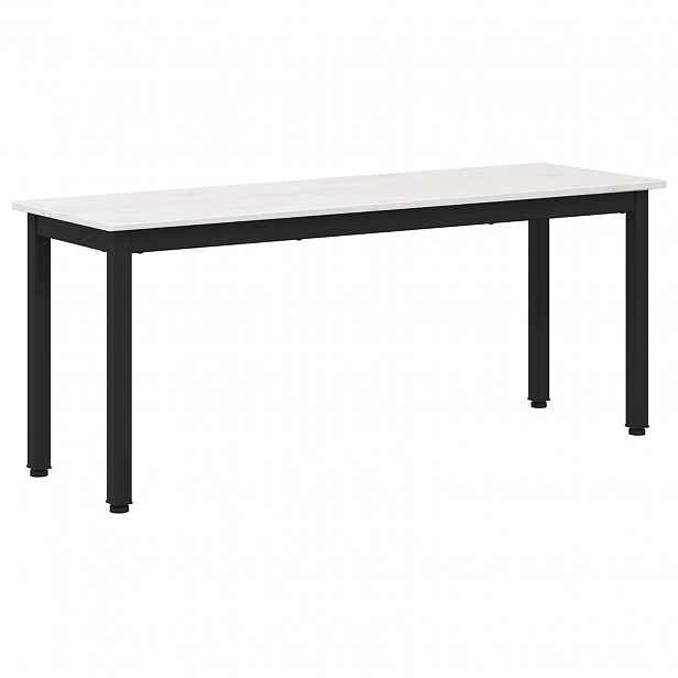 vidaXL lavice Bílá 110 x 35 x 45 cm Masivní borové dřevo