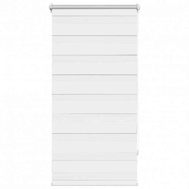 vidaXL Zebrová roleta 80,9 x 150 cm Šířka látky 76,7 cm bílá