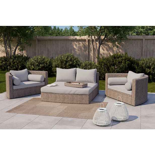 Ambia Garden TERASOVÁ SEDACÍ SOUPRAVA kov, plast, textil