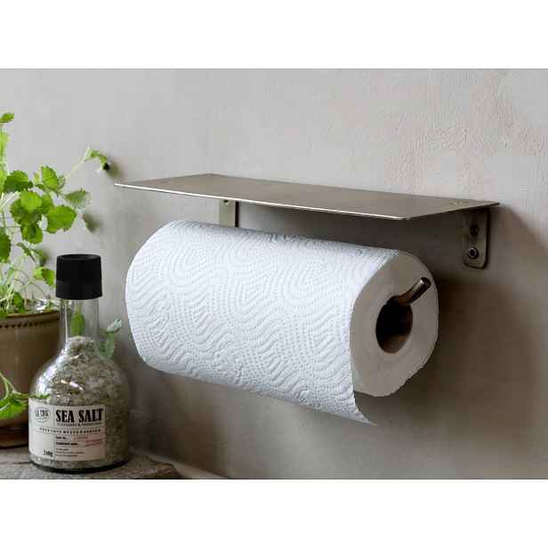 Bronzový antik kovový držák na kuchyňské utěrky - 28*7*10cm Chic Antique