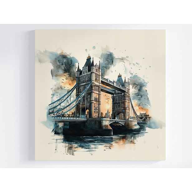 Obraz Na Plátně Canvas Město Londýn Tower Bridge Most Architektura 50x50
