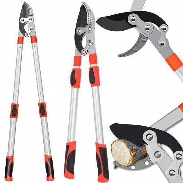 Teleskopické nůžky SK-5 zahradní pro čerstvé větve, silné, ostré, 69-100 cm