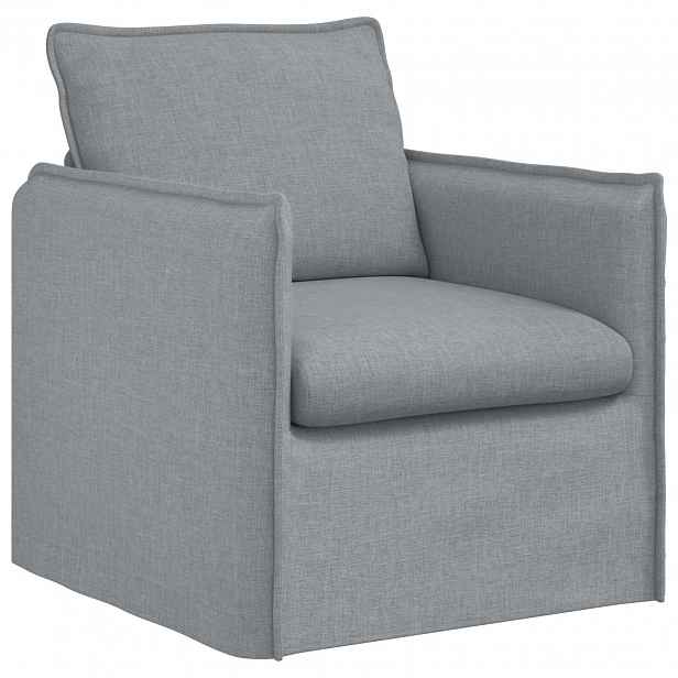 vidaXL Pohovka Světle šedá 75 x 82 x 85 cm textil